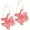 pink, variant on Handmade Bohemian Acrylic Large Flower Dangle Drop Earrings Unique Resin Tiered Petal Flower Line Earrings for Women Fashion