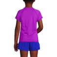 thumbnail image 2 of Lands' End Girls Chlorine Resistant Short Sleeve Crew Neck UPF50 Rash Guard, 2 of 3