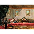 thumbnail image 2 of Giovanni Antonio Guardi 24x18 Gold Ornate Framed and Double Matted Museum Art Print Titled - Two Odalisques Playing Music in the Harem (1742), 2 of 4