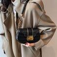 thumbnail image 2 of LHSHID Korean Style Fashion Shoulder Bag Solid Pu Leather Small Handbags Underarm Bags For Women Crossbody With Lock, 2 of 6