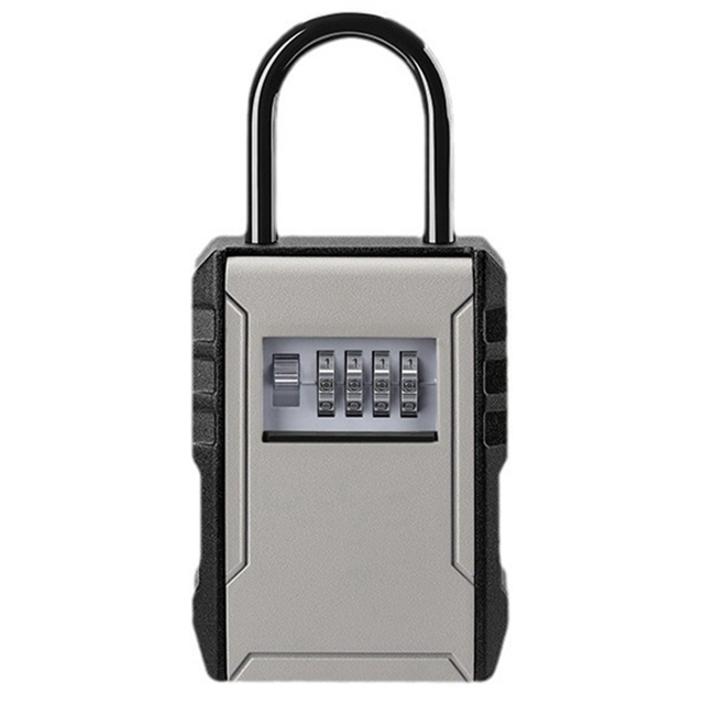 Large Space Design Password Key Box Gray Car Key Safe Box for Home Apartment Lockbox Free Installation Mobile