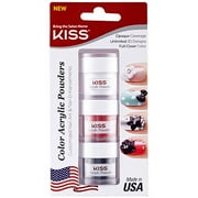 Kiss Color Acrylic Powders, 3 count