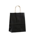 thumbnail image 2 of Large Kraft Paper Gift Bags with Handles, Reusable Shopping Bags for Christmas Decorations, Holiday Party Favors, Baking Takeout, and Birthday Present Packaging, 1Pack Black, 2 of 4