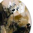 thumbnail image 3 of Designart "Chaos in Black I" Abstract Metal Round Art Print, 3 of 5