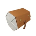 thumbnail image 4 of Organizador de gafas de , caja de almacenamiento de gafas de cuero sintético, multifunción, portátil, para colgar, para mujeres y hombres. Caqui 6 cuadrículas, 4 of 8