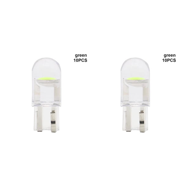 Sidaley 10 Uds T10 168 192 2825 COB LED coche cuña estacionamiento luz lateral puerta bombilla instrumento lámpara Auto verde 10 piezas 2piezas