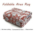 thumbnail image 6 of Garvee Large Area Rug 9' x 12' Oriental Accent Rug Vintage Floral Printed Carpet Boho Chenille Floor Cover Non-Slip Soft Foldable Thin Rug, Red, 6 of 6