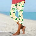 thumbnail image 5 of Haivin Yoga Leggings for Woman with St. Patrick's Day All-over Print, Casual Fashion Activewear for Fitness and Daily Layering, 5 of 5