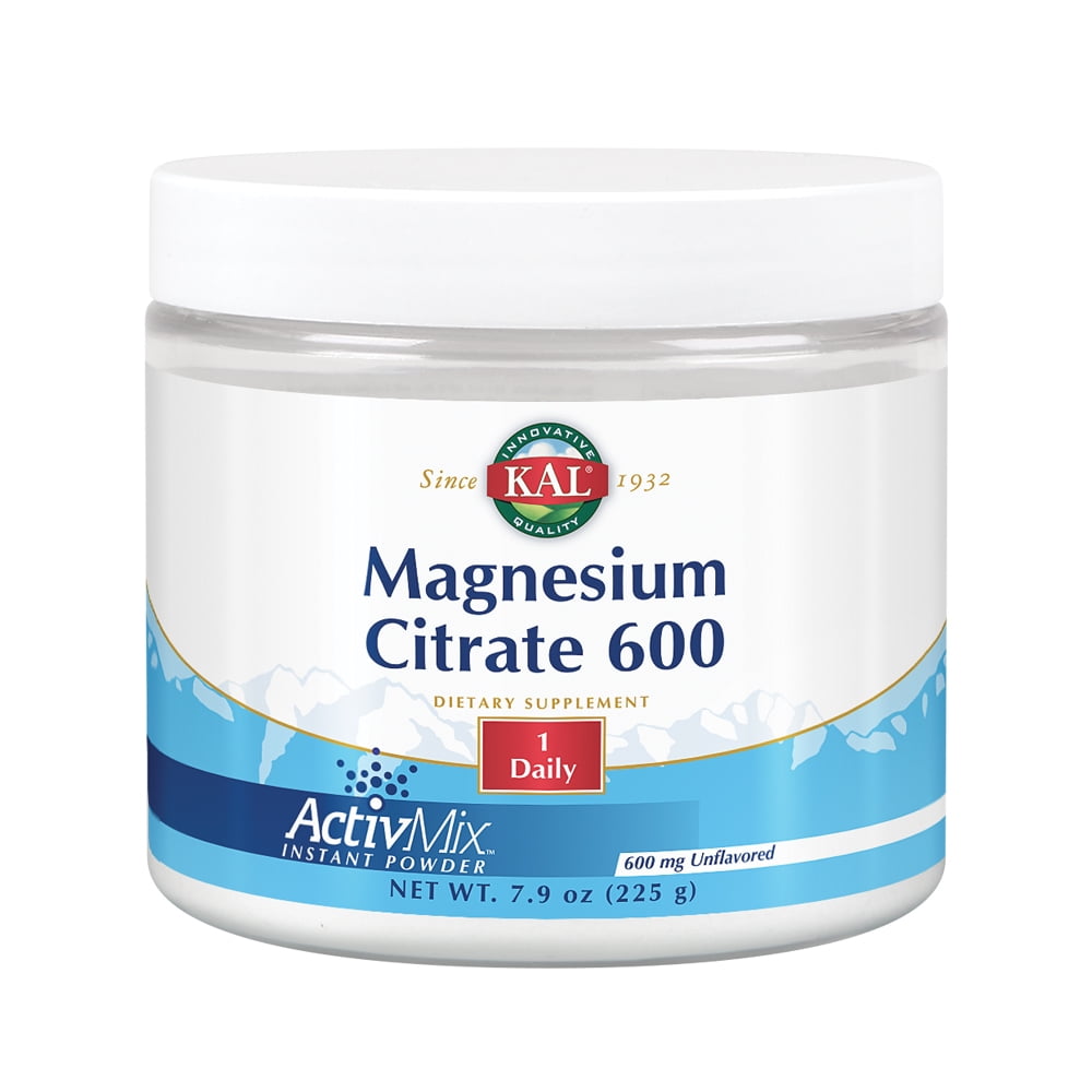 KAL Magnesium Citrate 600 ActivMix Instant Powder Unflavored