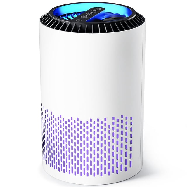 Air Purifiers for Bedroom Home, H13 True HEPA Filter Cleaner with Fragrance Sponge Covers up to 386 Sq Ft, for 99.97% Sm