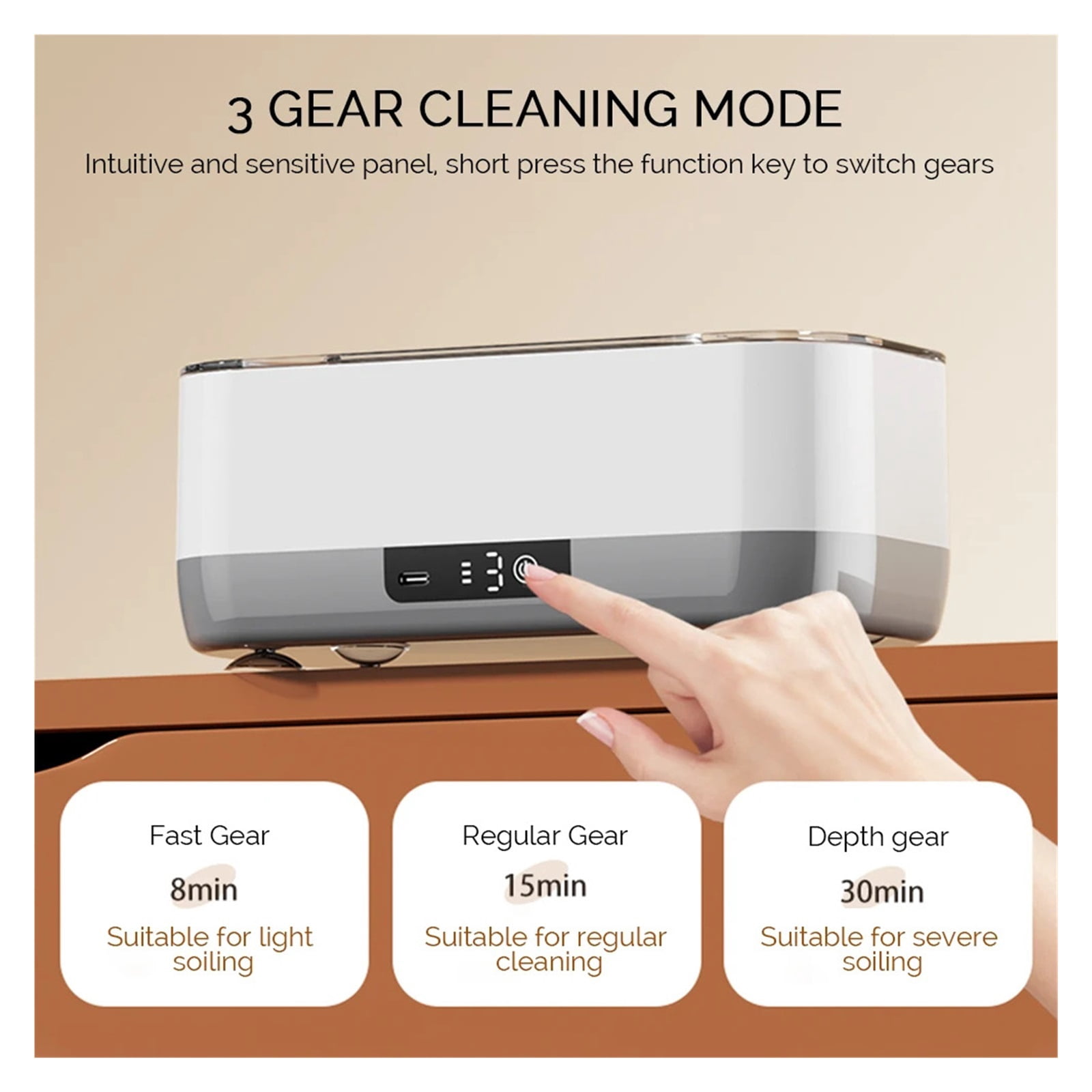Ultrasonic Glasses Cleaning Ultrasound Jewelry Cleaner Machine High Frequency Ultrasonic Cleaning Bath For Jewelry Makeup Brush