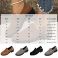 thumbnail image 3 of Womens Zipper Chunky Low Heeled Shoes Round Toe Comfortable Dress Shoes Business Wedding Office Shoes Women's Casual Loafers, 3 of 9
