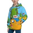 thumbnail image 6 of Adventure Time Jake The Dog Kids Pullover Hoodies 3d Print Hooded Sweatshirt With Packet For Boys Girls, 6 of 8