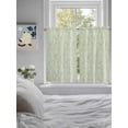 thumbnail image 3 of Sage Green Branches Bathroom Window Curtain, Vintage Art Farmhouse Light Filtering Coffee Kitchen Curtains, Bedroom Living Room Curtains 2 Panel 84"x54", 3 of 6