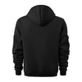 thumbnail image 4 of BOOMNY Mens Hoodies Long Sleeve Hoodie for Men Solid Color Buttons Soft Warm Pullover Hooded Sweatshirt Cozy Fall Winter Hoodies With Pocket, 4 of 4