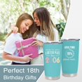thumbnail image 2 of 18th Birthday Gifts for Girls, 18 Year Old Girl Birthday Gifts, Birthday Gifts for 18 Year Old Girl, 18 Yr Old Girl Birthday Gifts, Gifts for Turning 18 Tumbler 20oz, 2 of 6
