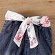 thumbnail image 5 of Gibobby Conjunto para bebé y niño de manga larga con estampado de flores para Niñass recién nacidas, Tops, pantalones vaqueros con chaleco de lana, conjunto de(Rojo, 9-12 Meses), 5 of 5