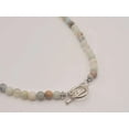 thumbnail image 2 of Amazonite Choker Necklace Silver tone Gorgeous Choker 4mm Beads, 2 of 8