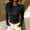 Black, variant on Oplxuo Women Long Sleeve Shirts Rib Knit Slim Fit Tops Basic Tee 2026 Fall Outfits Casual T-Shirt Underscrubs Layer Clothes