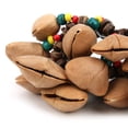thumbnail image 1 of African Drum Bracelet HandMade Nut Shell Handbell Percussion Musical Instrument Supplies, 1 of 7