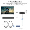 thumbnail image 3 of SIMOLIO Wireless Headphones for TV with Voice Highlighting, Wireless tv headphones with Balance and Tone Controls for Seniors, No Delay, AUX/Optical/RCA, SM-863D2, 3 of 8