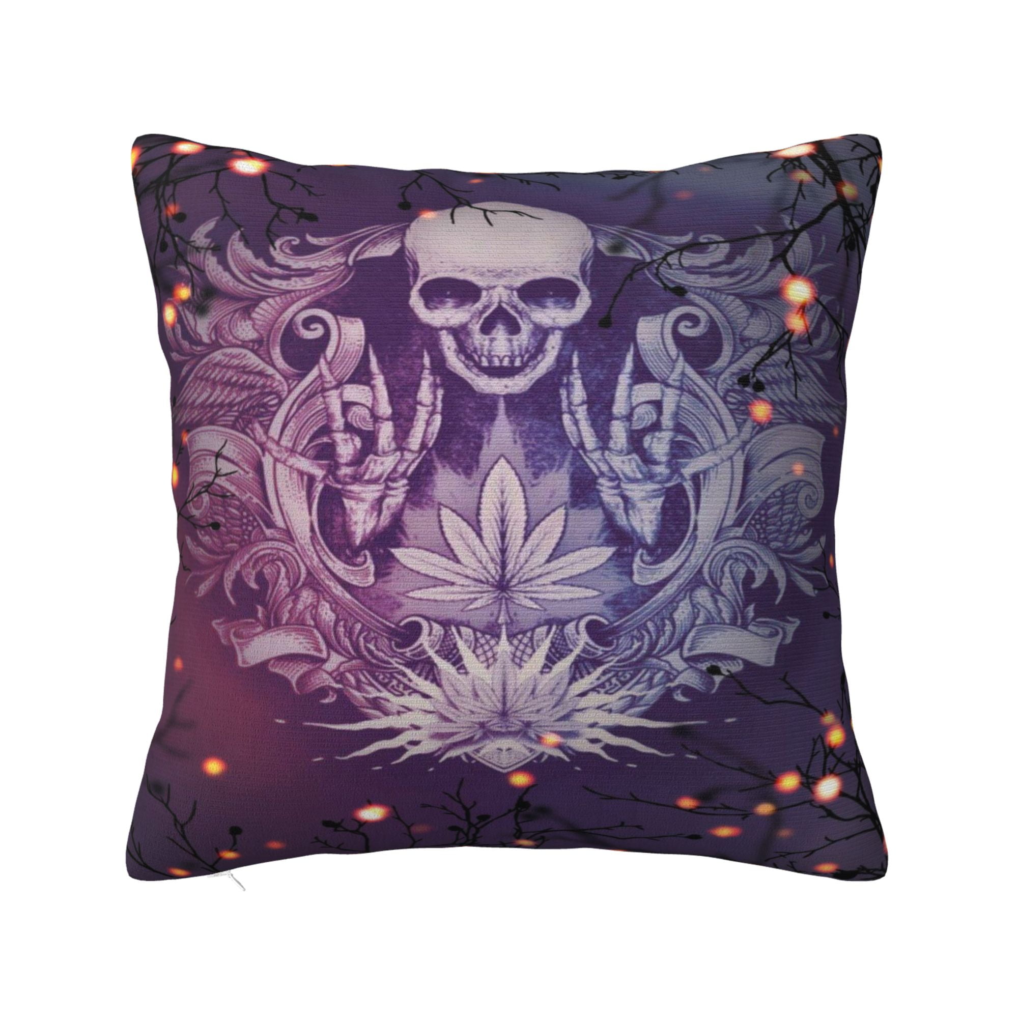 ZICANCN Skull Skeleton Gothic Decorative Throw Pillow Covers , Couch ...