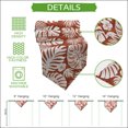 thumbnail image 5 of Palm Tree Monstera Table Runner Linen Burlap Table Runner 72 Inches Long Rust Red Leaf Boho Botanical Tropical Dresser Scarves for Kitchen Island Coffee Dining Room Party Holiday Decor 16"x72", 5 of 8