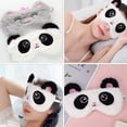 thumbnail image 2 of MasteelfCA 2Pcs Sleep Eye Masks Cartoon Eye-Shade Blindfold Panda Bear Eye Patches, 2 of 7