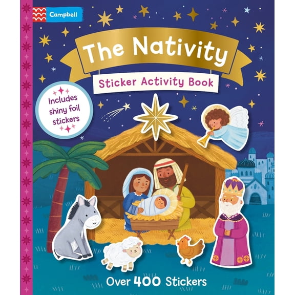 The Nativity Sticker Activity Book, (Paperback)