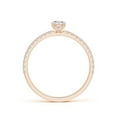 thumbnail image 2 of ANGARA Natural 0.25 Ct. Diamond Classic Ring in 14K Rose Gold for Women (Ring Size: 12), 2 of 10