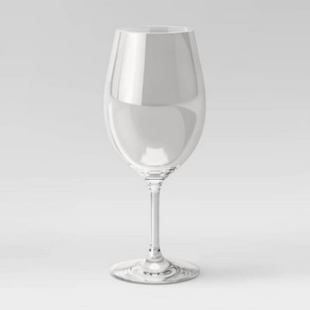 20oz Plastic Stemmed Wine Glass -  Copolyester, Dishwasher-Safe, Traditional Style Drinkware
