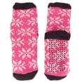 thumbnail image 2 of Thermal Extra Thick Super Soft Warm Fuzzy Comfy Home Crew Socks, 1 Pair Pink Design, 2 of 2