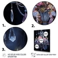 thumbnail image 3 of Designart "Chandelier euphony In Contrasts II" Glam Floater Framed Wall Art Print, 3 of 7