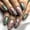 Y467, variant on 24pcs Flower Full Cover Nail with Pearl Design Mid-length Ballet False Nails Press on Square Fake Nail Tip Wearable Manicure Set