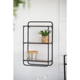 thumbnail image 4 of A&B Home Three Tier Wood Wall Shelf - Black, Natural Finish, 4 of 6