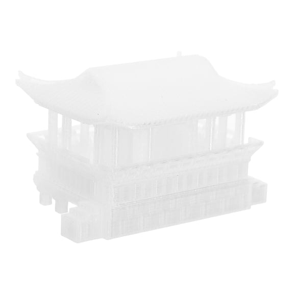 COMPUKAS Asian Pavilion Sculpture for Miniature Landscape Decoration and Aquarium Ornament, Ideal for Garden and Fish Display