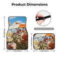 thumbnail image 5 of Yiaed Vibrant Field Of Blossoms Print Carpet Floor Mats for Cars, Auto Accessories Front & Rear Car Floor Mats Car Floor Foot Mat Sets of 4 Pieces, 5 of 7