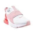 thumbnail image 2 of Nike Air Max 270 Extreme (PS) Little Kids' Shoes White-Pink Salt-Pink Glaze ci1107-103, 2 of 6