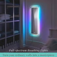 thumbnail image 6 of Luxfurni Full Body 14.30” x 47.00” White Rectangular Mirror, 6 of 8