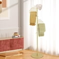 thumbnail image 3 of 5.58ft Height Scarf Display Rack Freestanding  Spiral Scarf Holder Scarf Organizer Pants Belt Jewelry Holder Space Saver for Closet Cloth Shop Home, 3 of 9