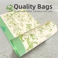 thumbnail image 5 of 4 Gallon Trash Bags, Small Garbage Bags with Drawstring and Printed Design, Tear-Free, Leakproof & Durable Small Trash Bags for Bathroom, Office, 50 Count, 5 of 7