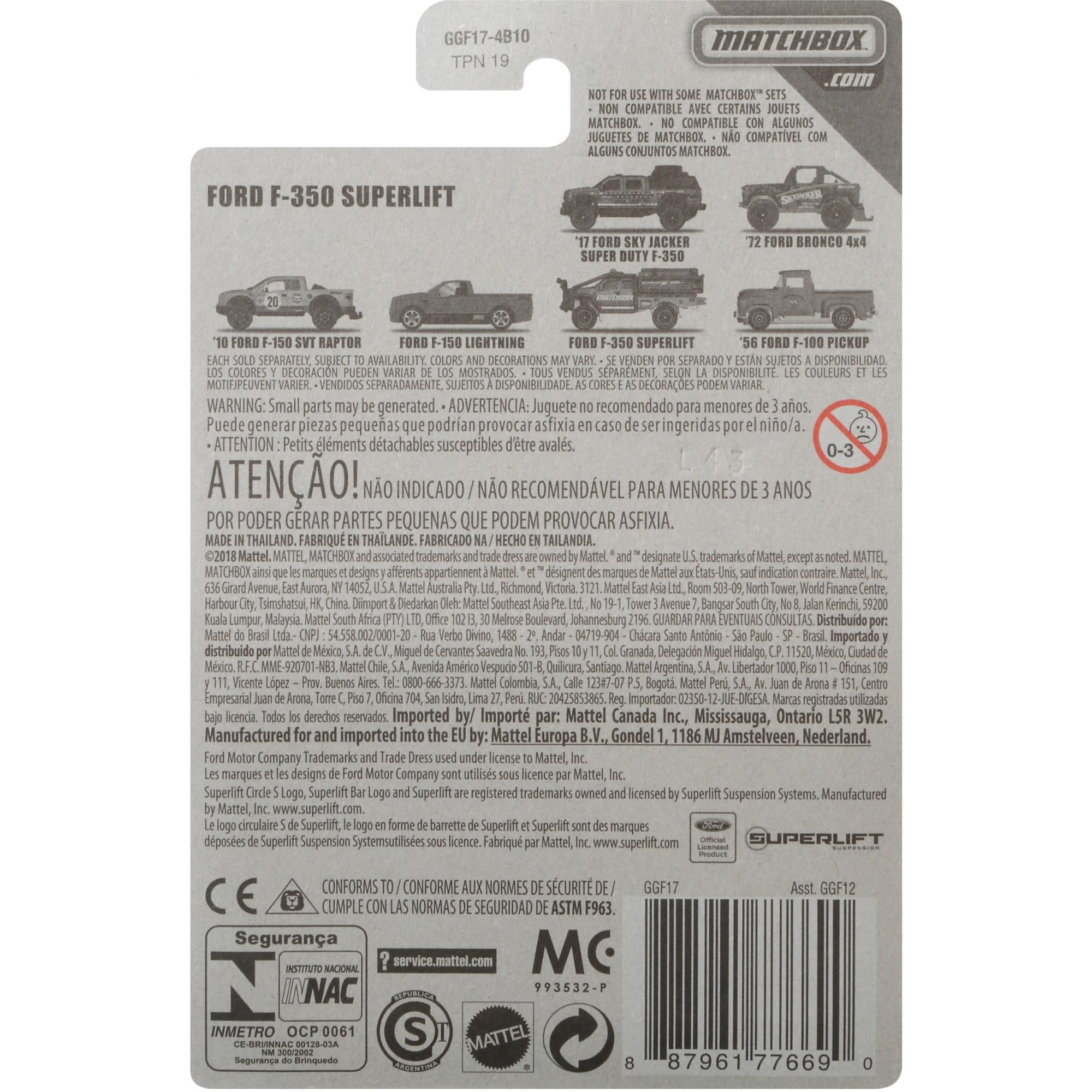 Matchbox Ford F350 Superlift - Walmart.com