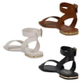 thumbnail image 3 of Sandalias Mujer 3 Pack Casuales Cómodas Hebilla Mama Lola negro 26, 3 of 4