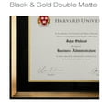 thumbnail image 6 of Excello Global Products Modern Photo Document Frame: 8.5x11 with Double Mat Graduation Diploma Certificate Holder Wall Frame (Gold) - EGP-HD-0332, 6 of 6