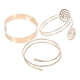 thumbnail image 2 of Conjunto de 3 brazaletes de moda para la parte superior del brazo, brazaletes de joyería de oro para mujer, 2 of 6