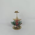 thumbnail image 2 of 3 piezas de candelabros dorados navideños, candelabros para velas cónicas, candelabros para recepción de bodas y fiestas navideñas, 2 of 5