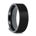 thumbnail image 2 of Brushed Black Titanium Wedding Band Ring-Comfort Fit, Durable-Hypoallergenic-Unisex 6mm-8mm (8mm, 8.5), 2 of 4