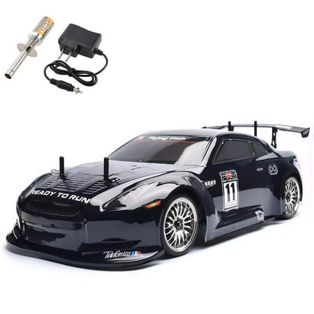 Gas Powered Cars HSP RC Car 4wd 1:10 On Road Touring Racing Two Speed Drift Vehicle Toys 4x4 Nitro Gas Power High Speed Hobby Remote Control Car ()