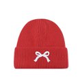 thumbnail image 3 of Gorros con lazo para mujer Otoño Invierno Gorros de punto cálidos Gorros de calavera suaves para actividades al aire libre, 3 of 5