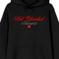 thumbnail image 2 of Foreigner Hot Blooded Foreigner Long Sleeve Black Adult Hooded Sweatshirt-XS, 2 of 4
